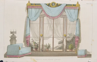 Tenda del salotto, tavola 43 da Ackermanns Repository of Arts, pubblicato nel 1812